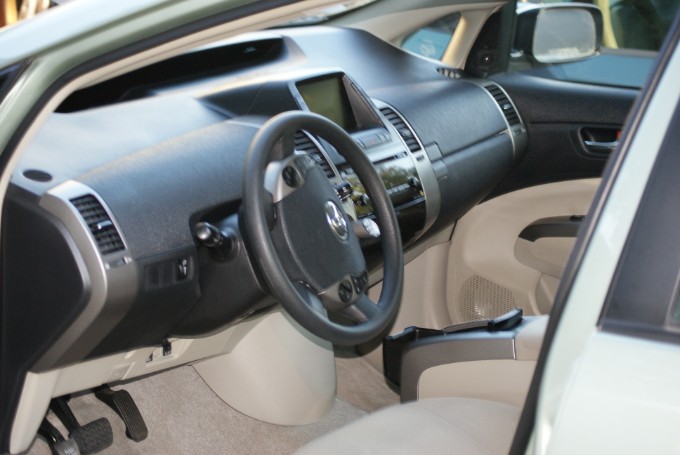 Toyota Prius with tan interior